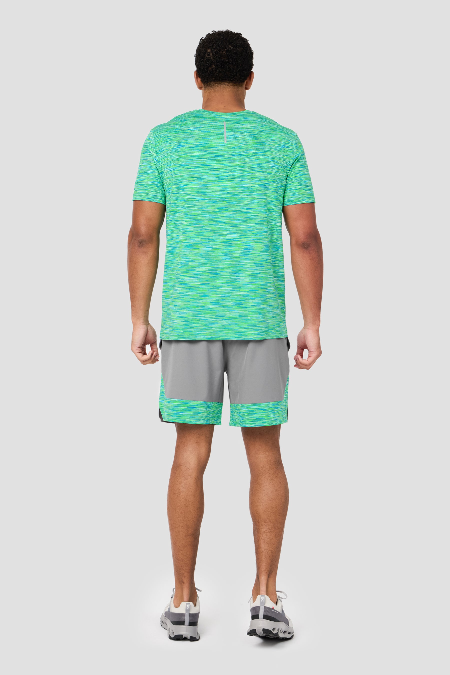Trail Panel Short - Grey/Blue/Green Multi