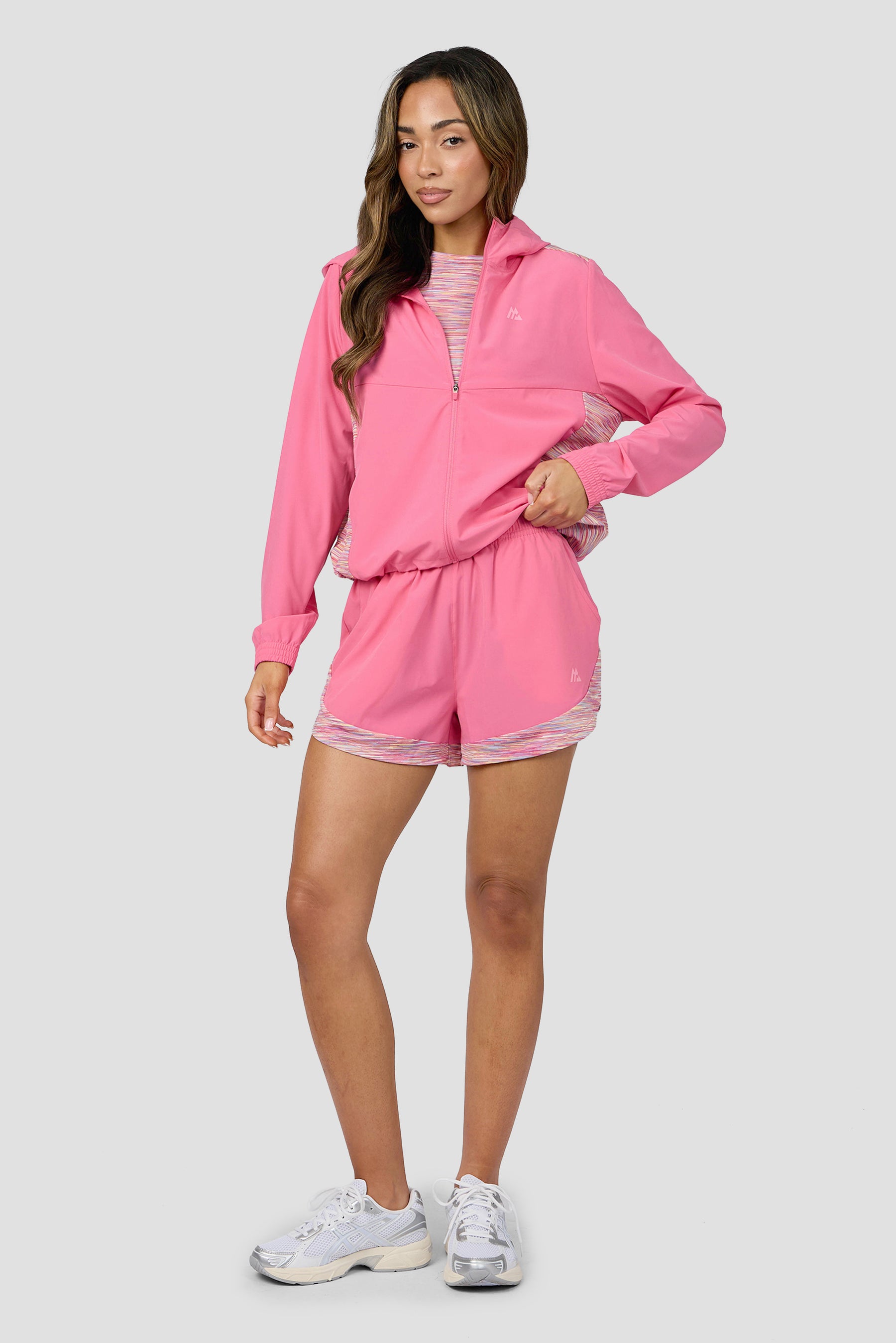 Women's Trail Windbreaker - Pink/Yellow/Lilac/White