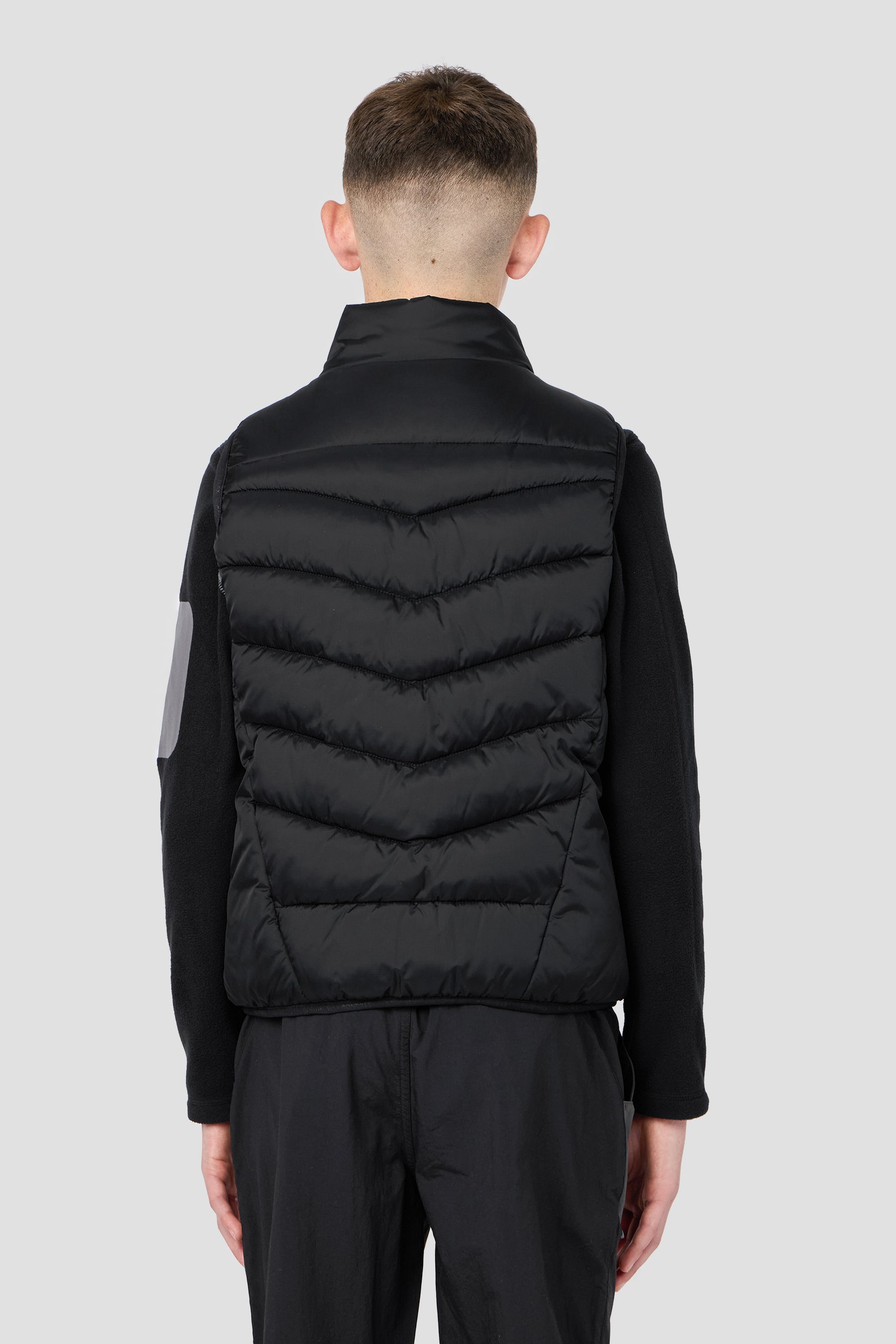 Boys Col Gilet - Black