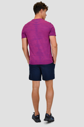 Glitch Seamless T-Shirt - Magenta/Marine Blue