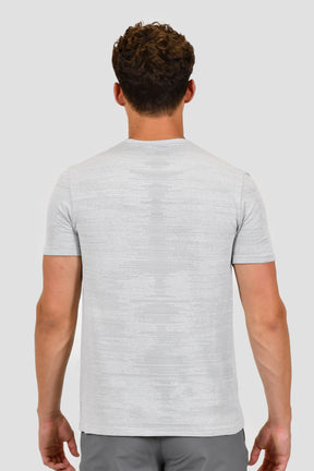 Men's Glitch Seamless T-Shirt - White/Platinum Grey