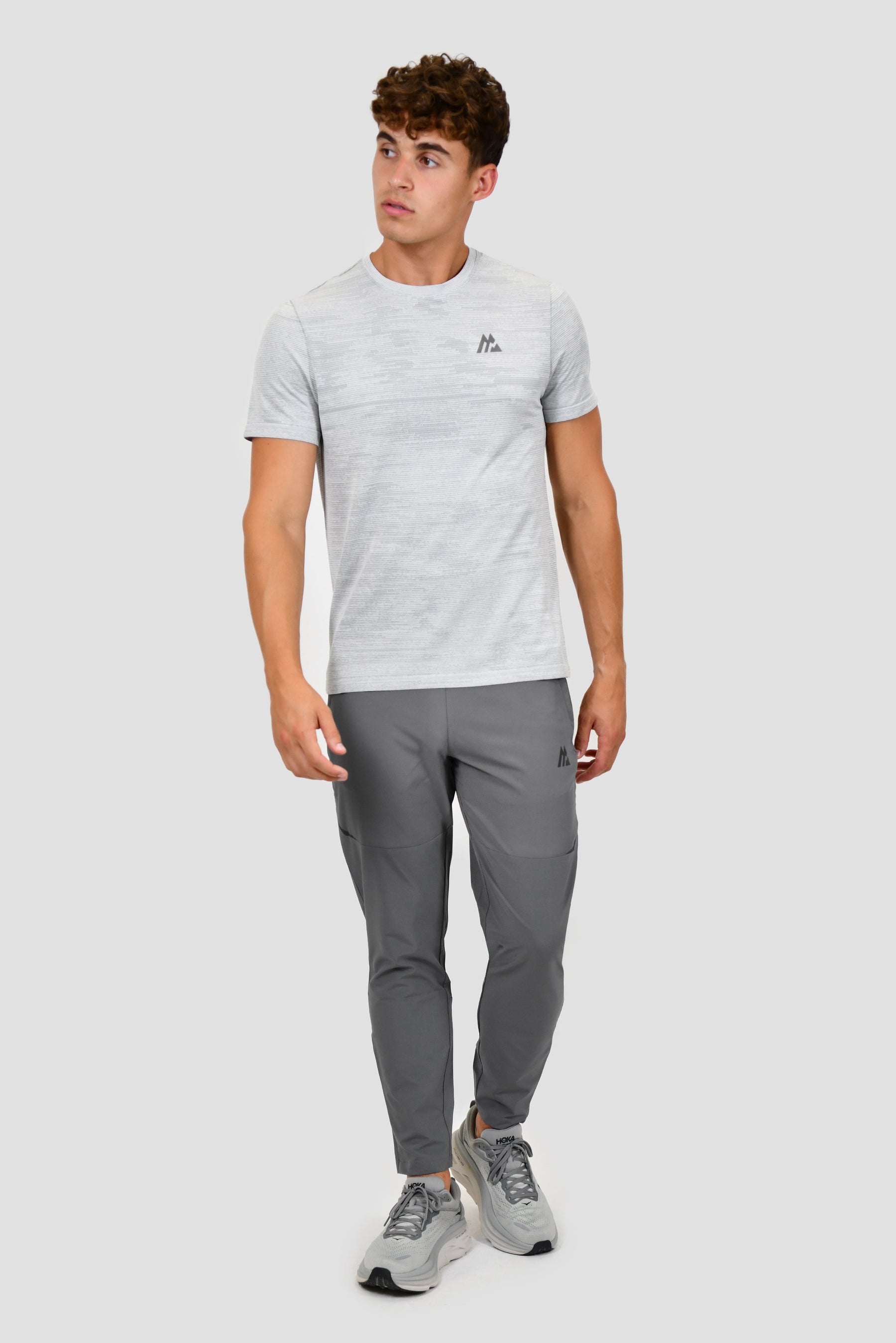 Men's Glitch Seamless T-Shirt - White/Platinum Grey