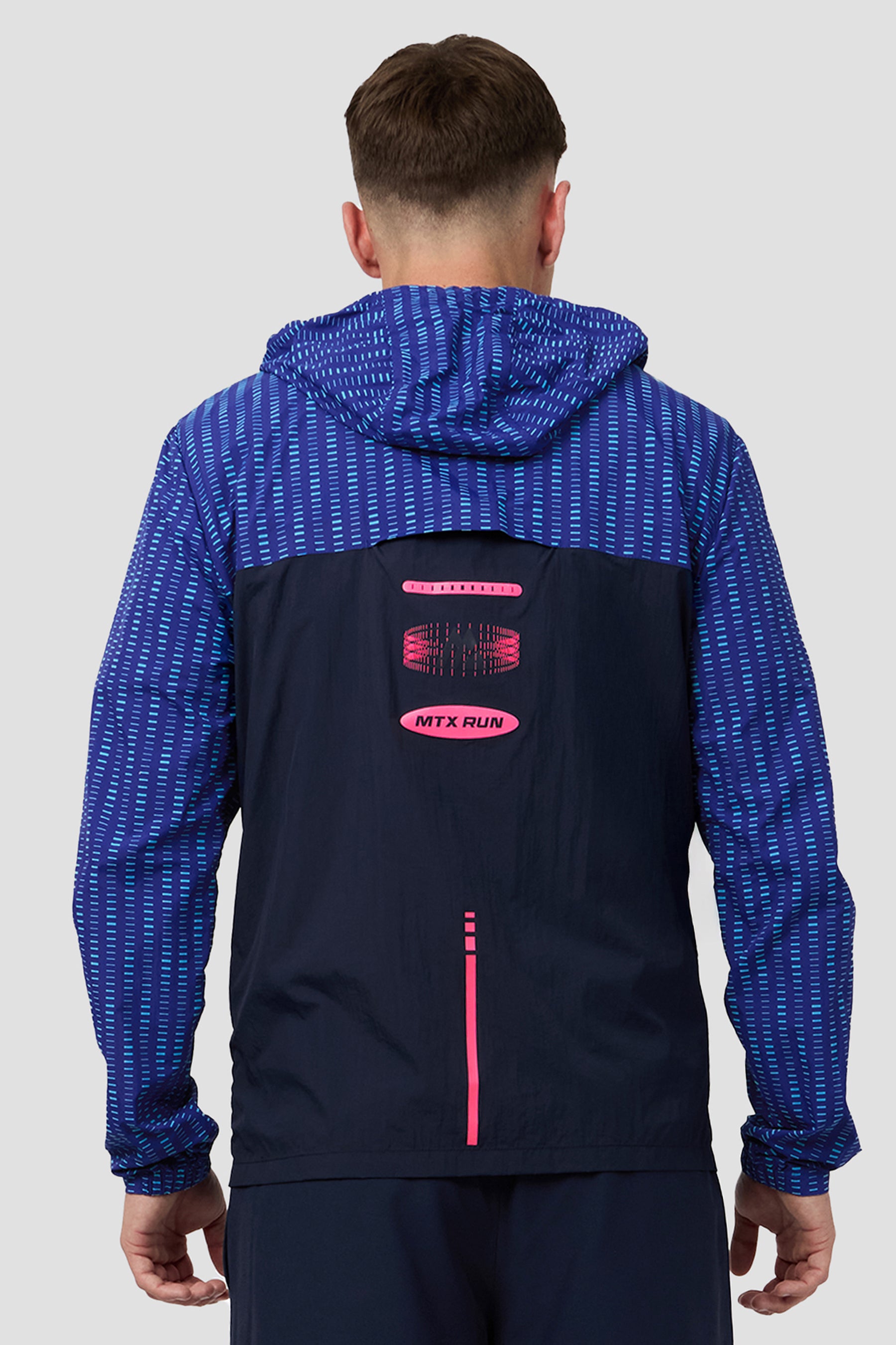 MTX Run Tempo Windbreaker - Marine Blue/Midnight Blue