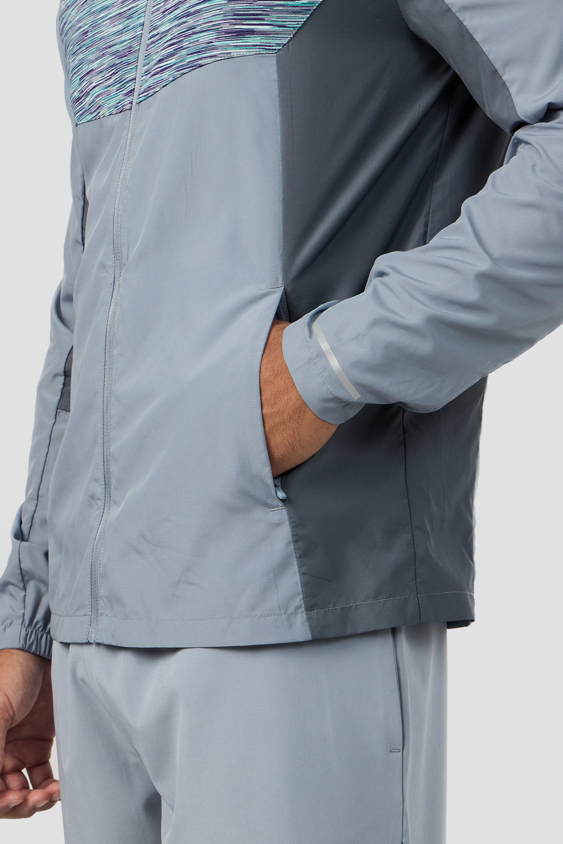 Trail 3.0 Windbreaker - Grey/Green/Purple