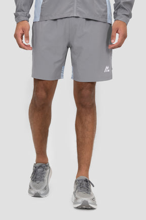 Trail Panel Short - Grey/White/Blue