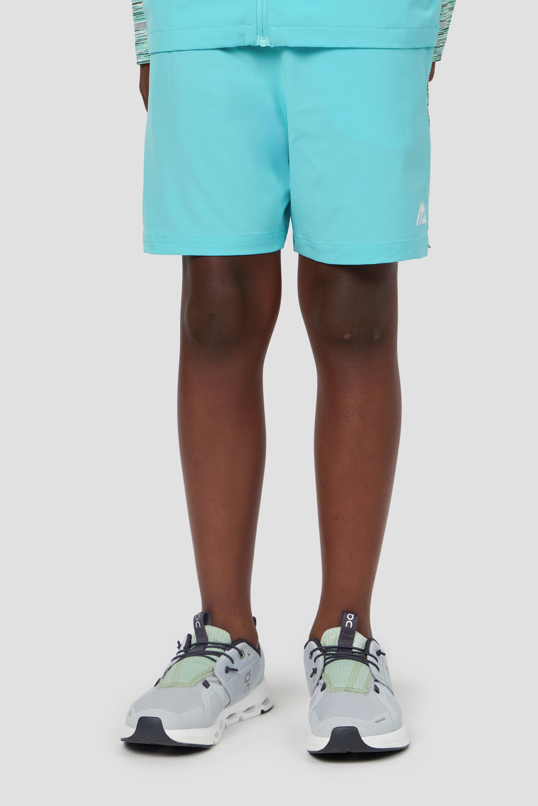 Boys Trail Panel Short - Blue/Teal/Green