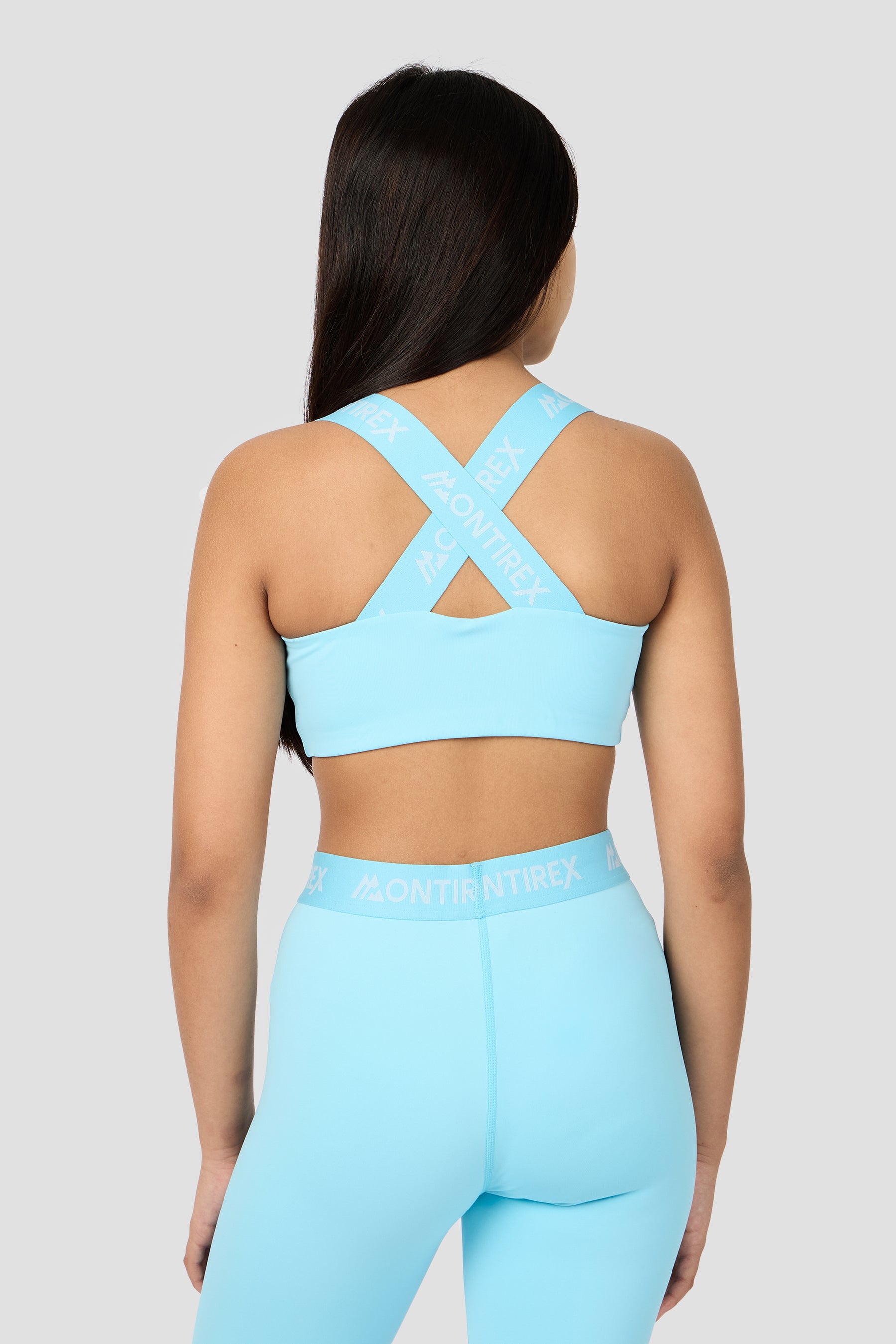 Girls Icon Sports Bra - Seashell Blue