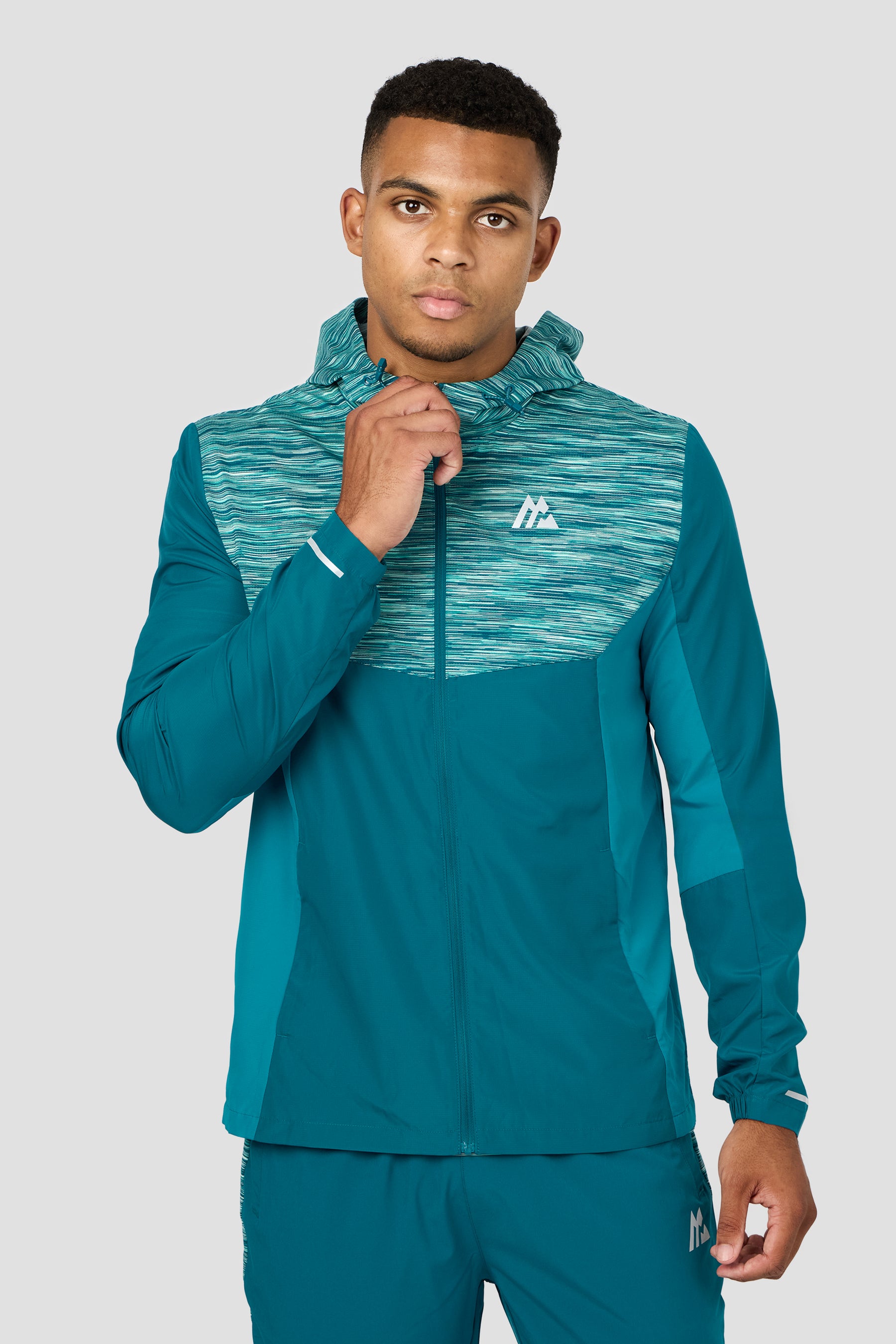 Trail Windbreaker - Teal Multi