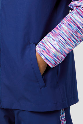 Boys Trail Windbreaker - Blue/Pink/White