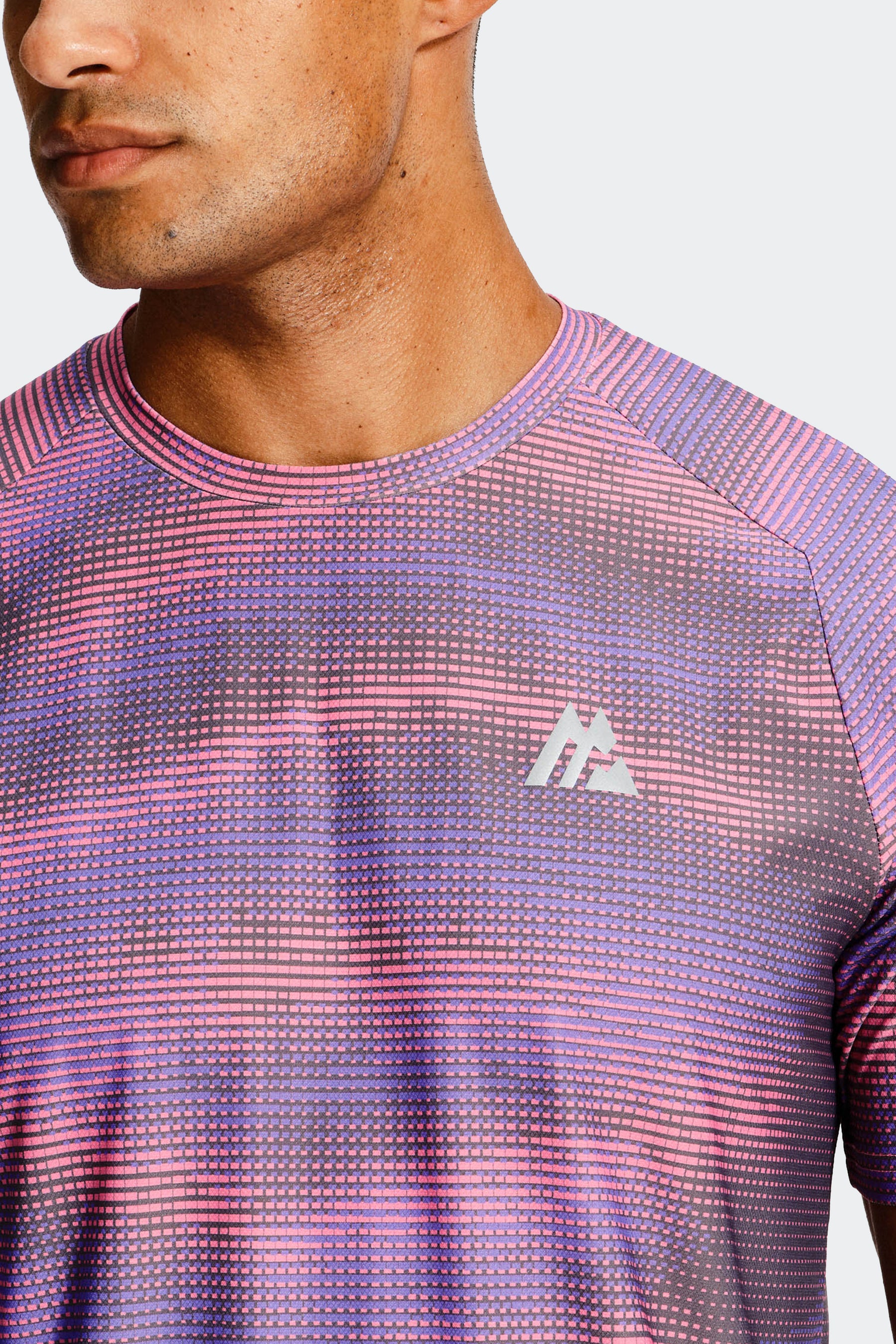 Haze T-Shirt - Cement Grey/Electric Purple/Mauve Pink