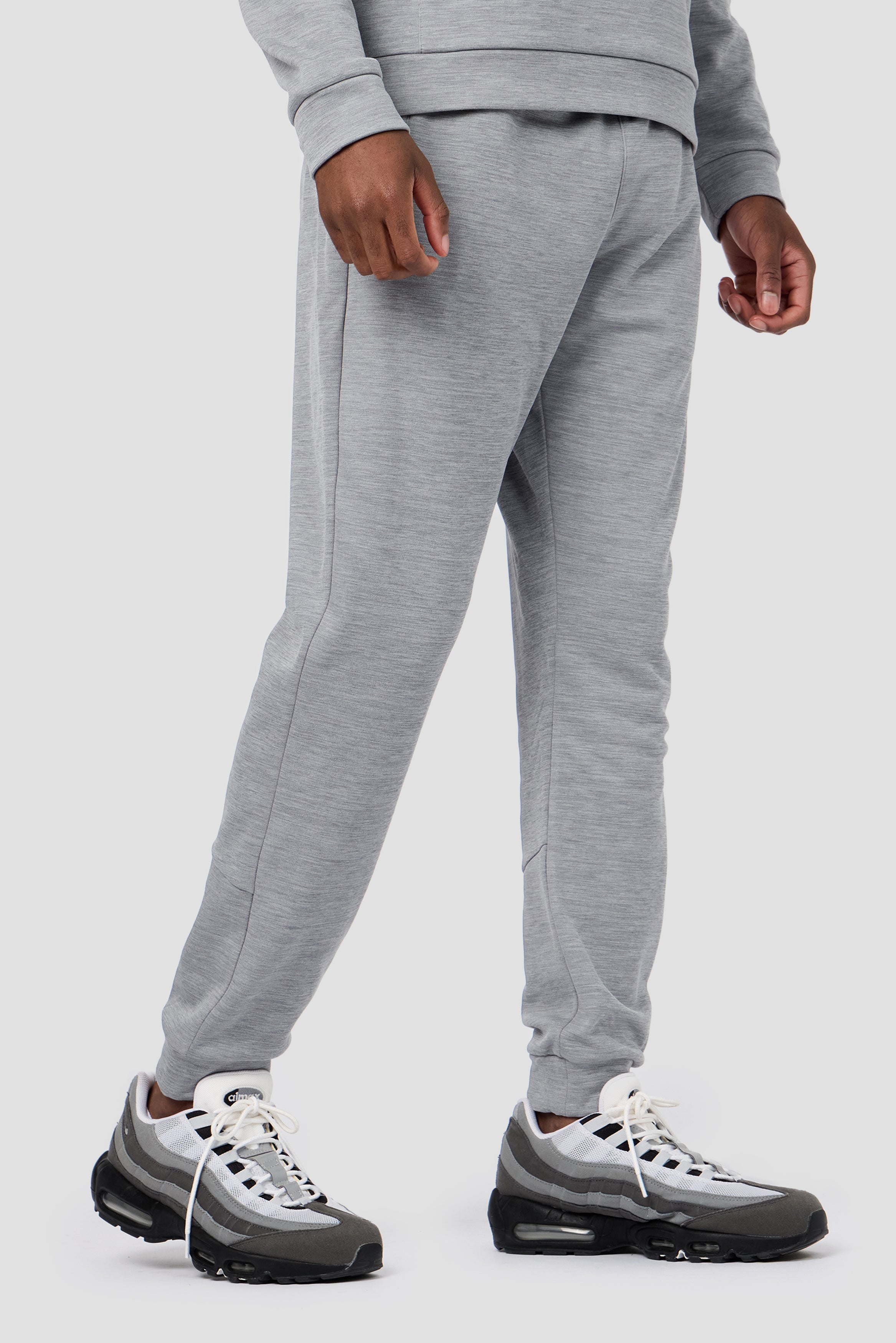 Montirex Rapid Fleece Jogger - Cement Grey Marl | Gymwear & Sportswear