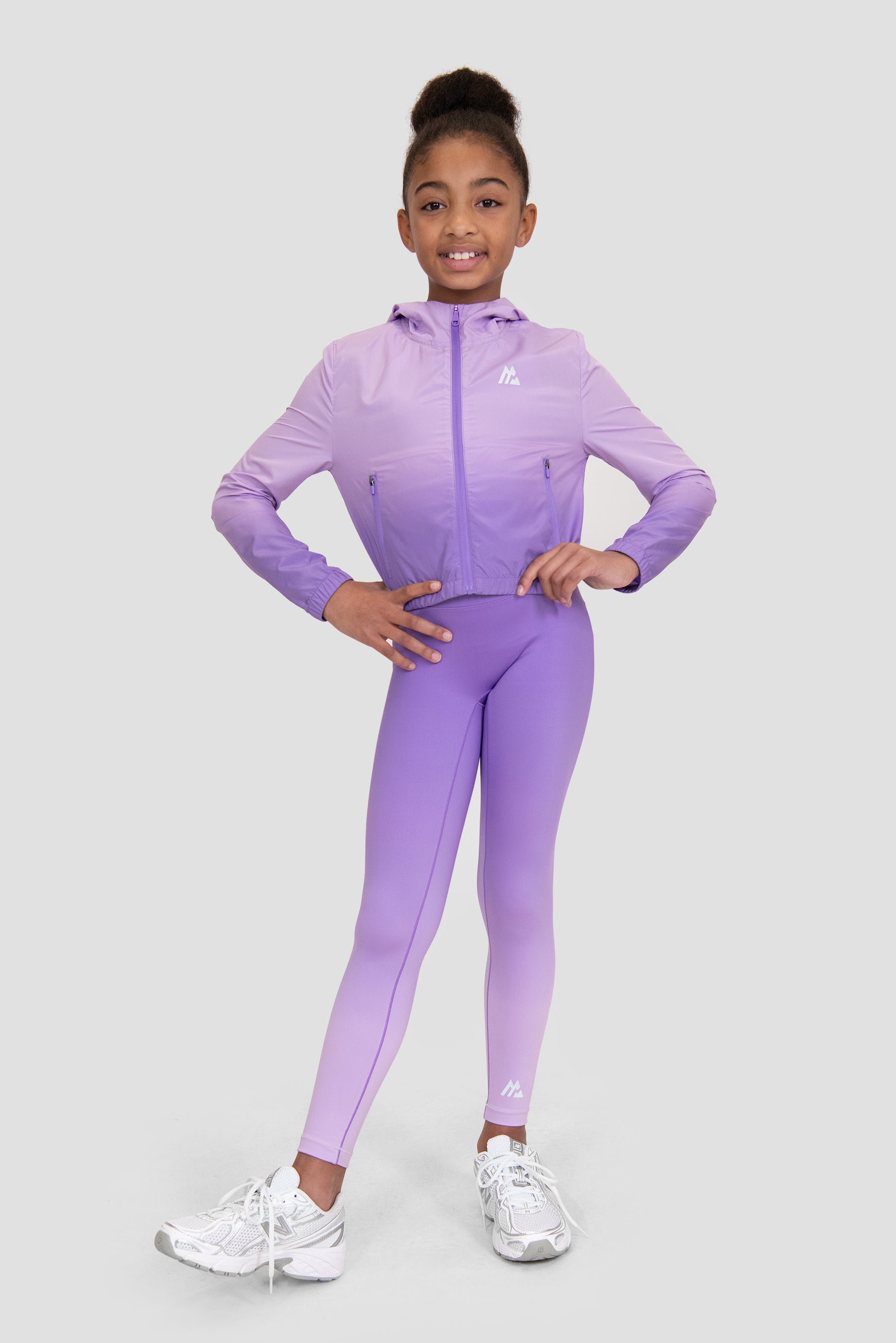 Girls Glow Windbreaker - Parma/Royal Purple