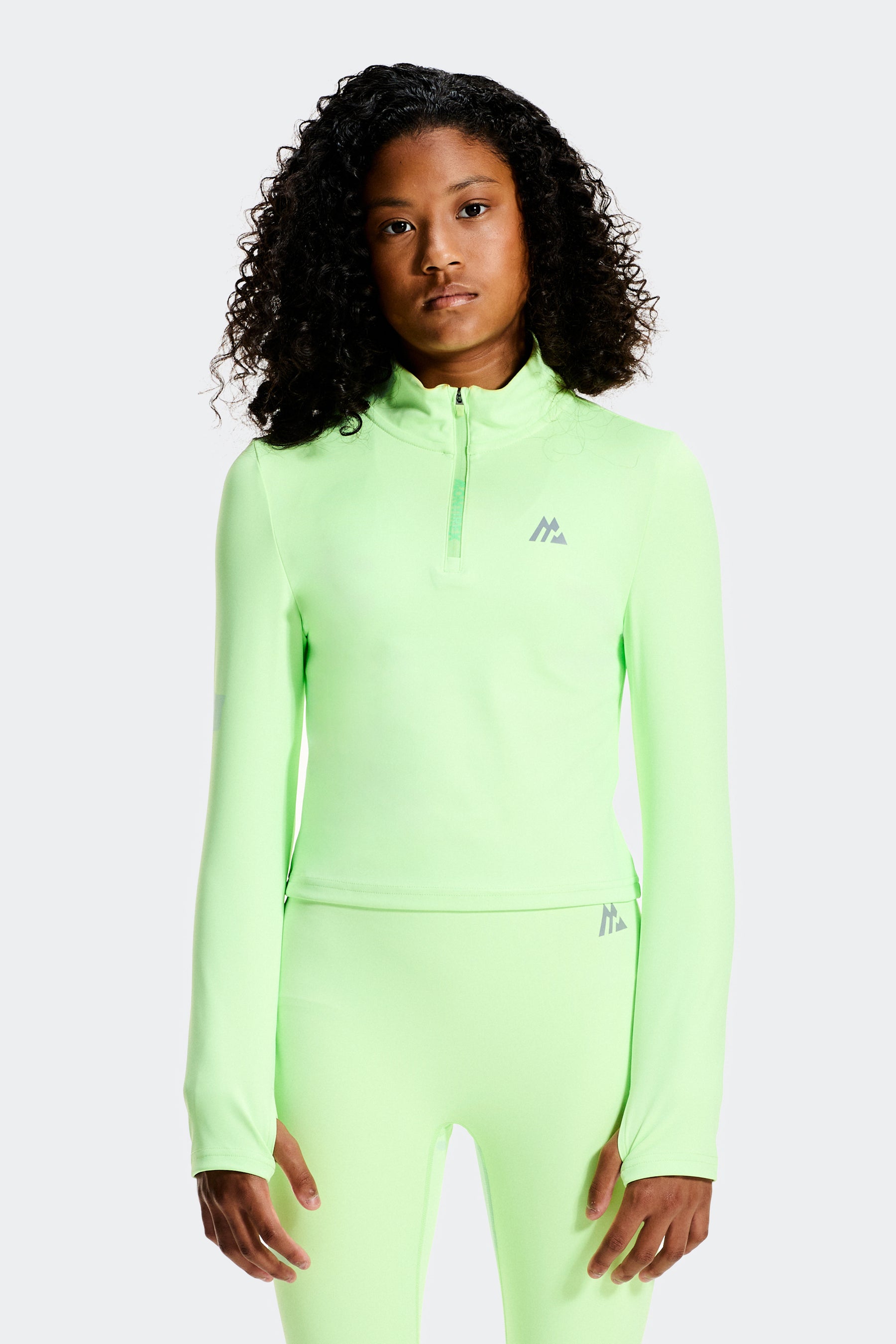 Girls Icon 1/4 Zip - Iced Matcha