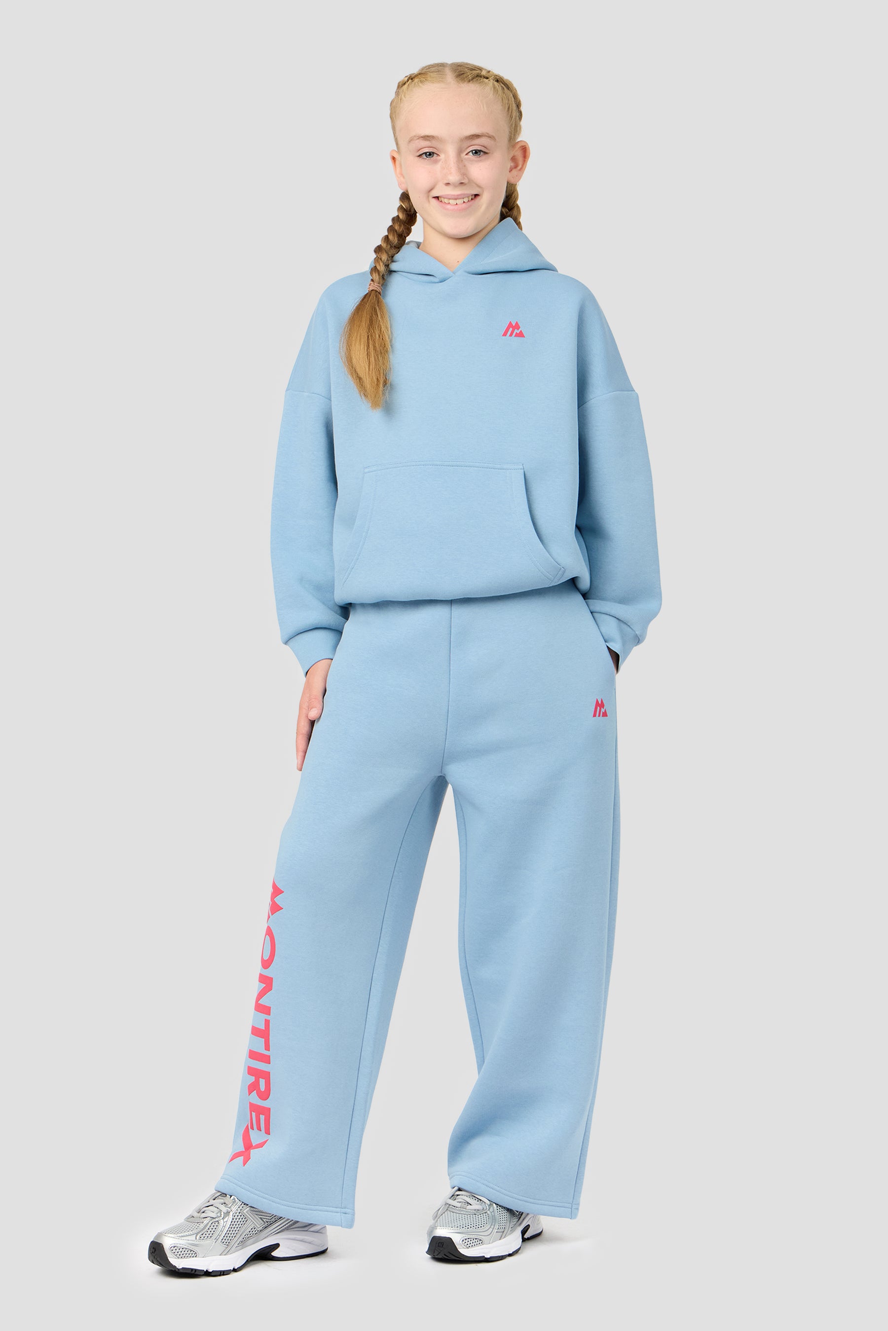 Girls Vibe Wide Leg Jogger - Fresh Water