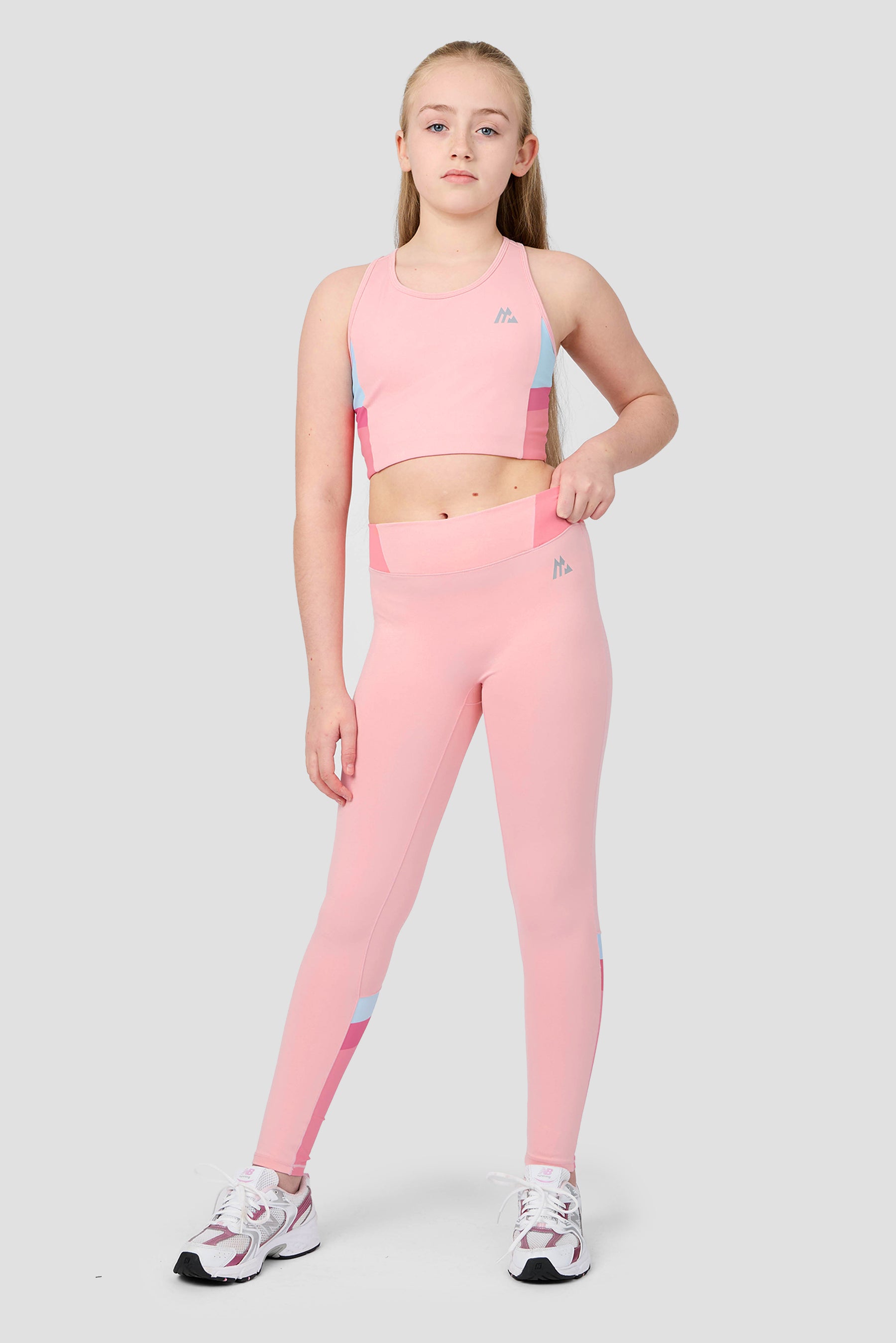 Girls Lumina Legging - Ballet/Sweet Pink/Powder Pink/Misty Blue