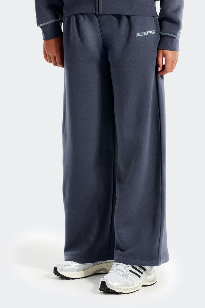 Ragazze Highlight Pantalone Jogger Gamba Ampia - Blu Moonlight