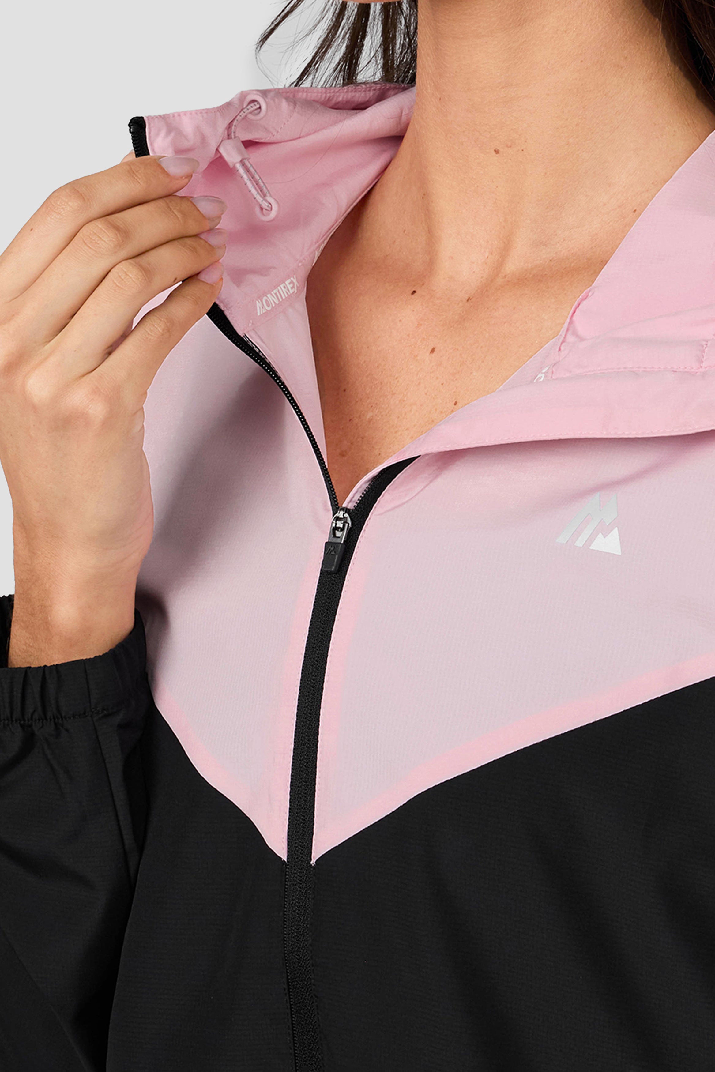 Montirex Move Windbreaker Light Pink/Black | Sportswear Gymwear