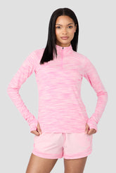 Women's Trail 1/4 Zip - Soft Pink Multi