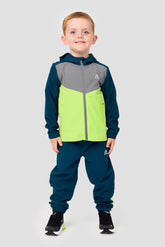 Infants Velocity 2.0 Windbreaker - Abyssal/Platinum Green/Apple
