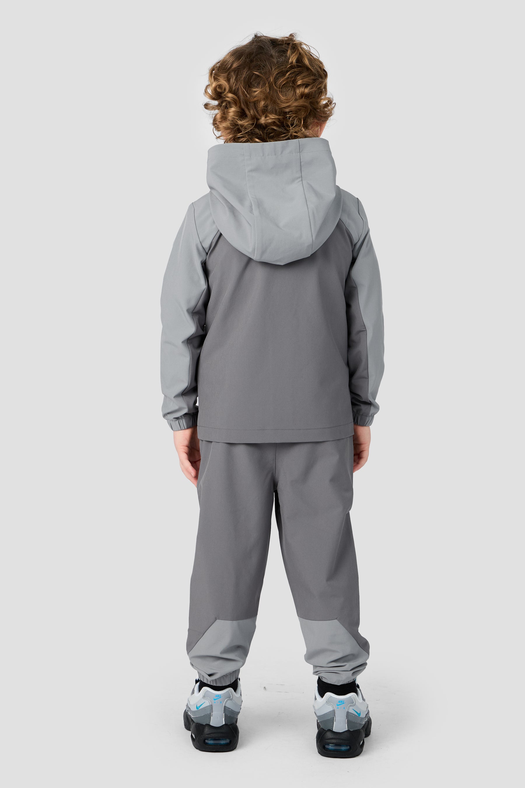 Infant Boys Pacer Jacket/Pant Set - Cement Grey/Platinum Grey