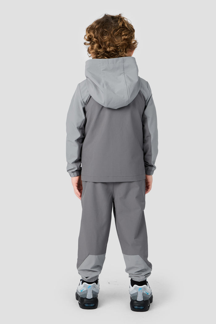 Infant Boys Pacer Jacket/Pant Set - Cement Grey/Platinum Grey