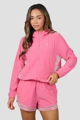 Women's Trail Windbreaker - Pink/Yellow/Lilac/White