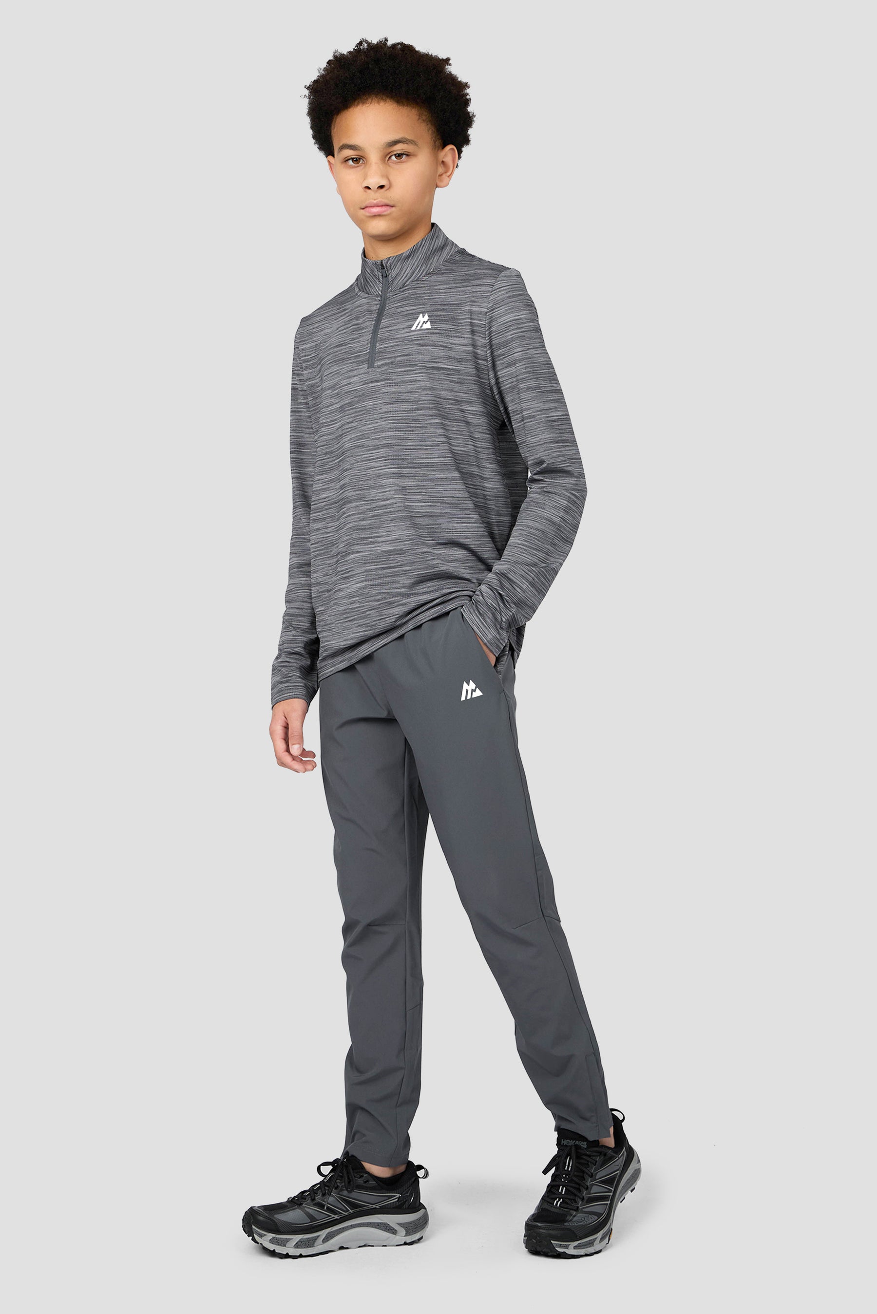 Boys Trail 2.0 1/4 Zip - Slate Grey Multi