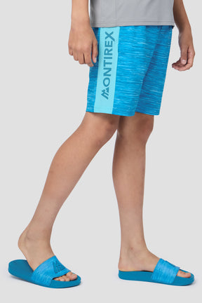 Boys Trail Swim Short - Neon Sky