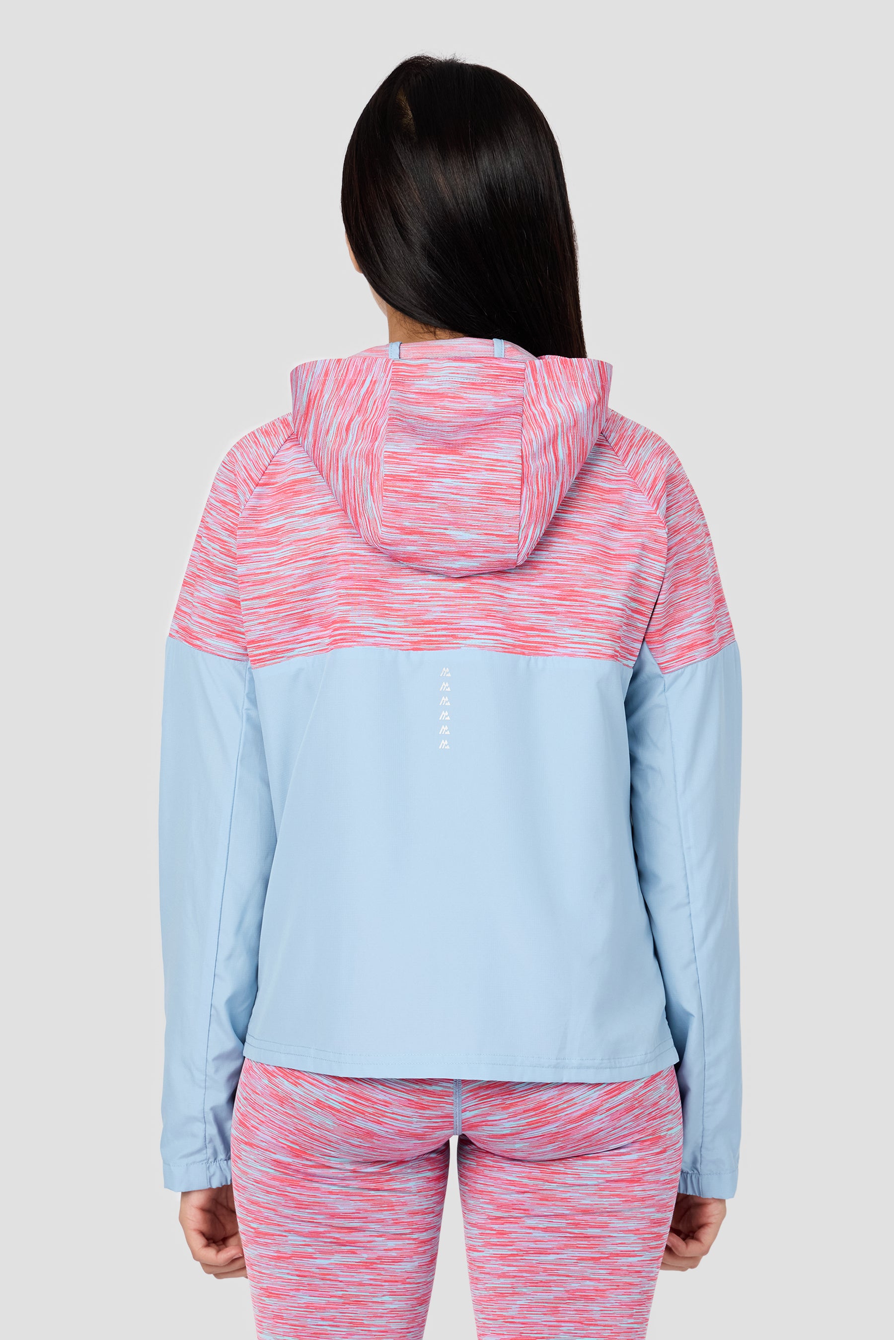 Girls Trail Windbreaker - Blue/Pink Multi