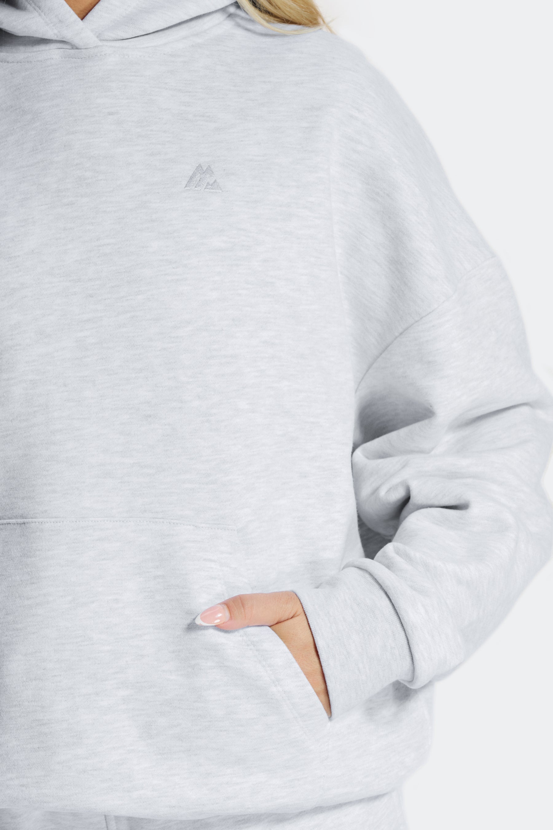 Form Fleece Hood - Grey Marl