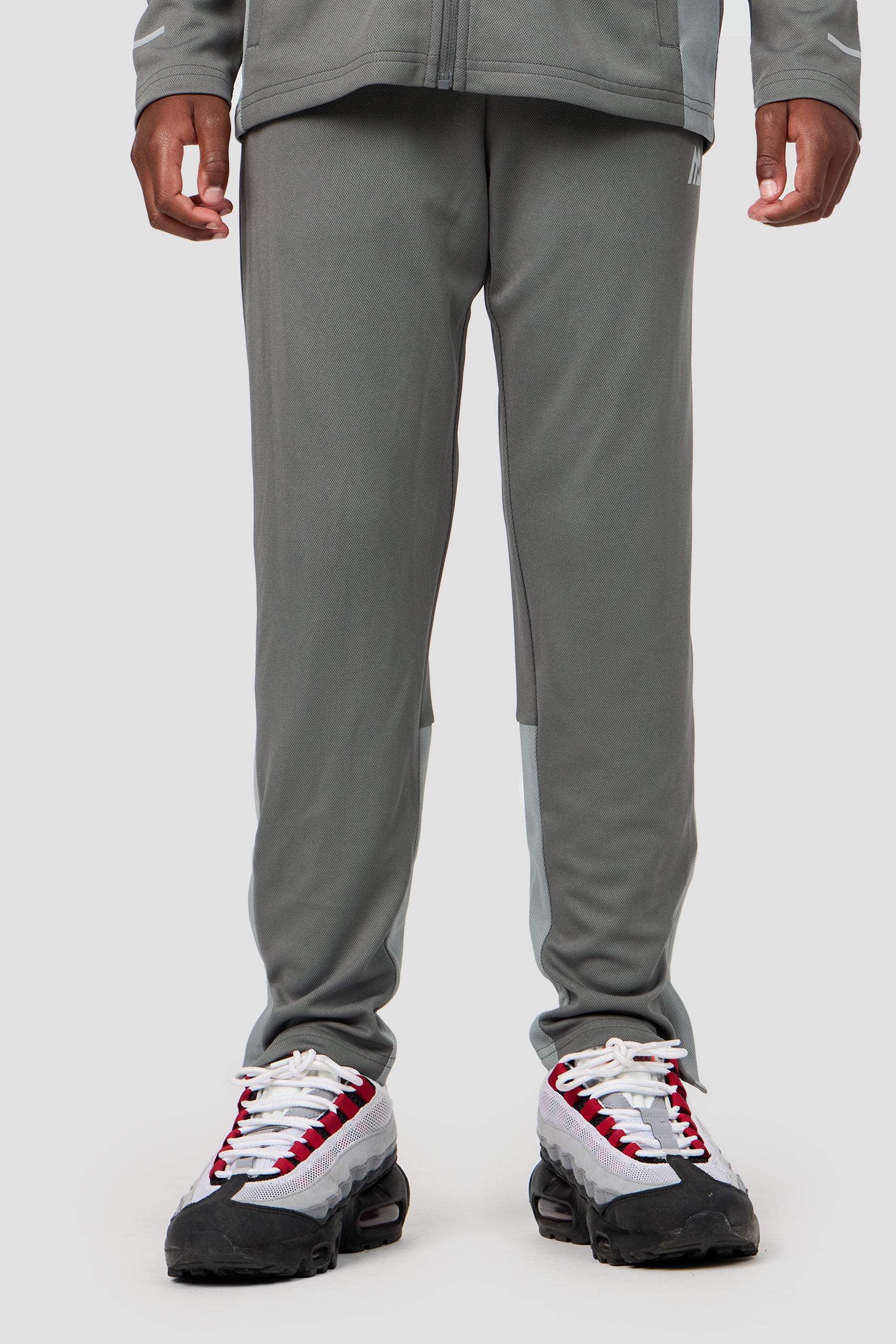 Boys Pace Tracksuit - Cement Grey/Platinum Grey