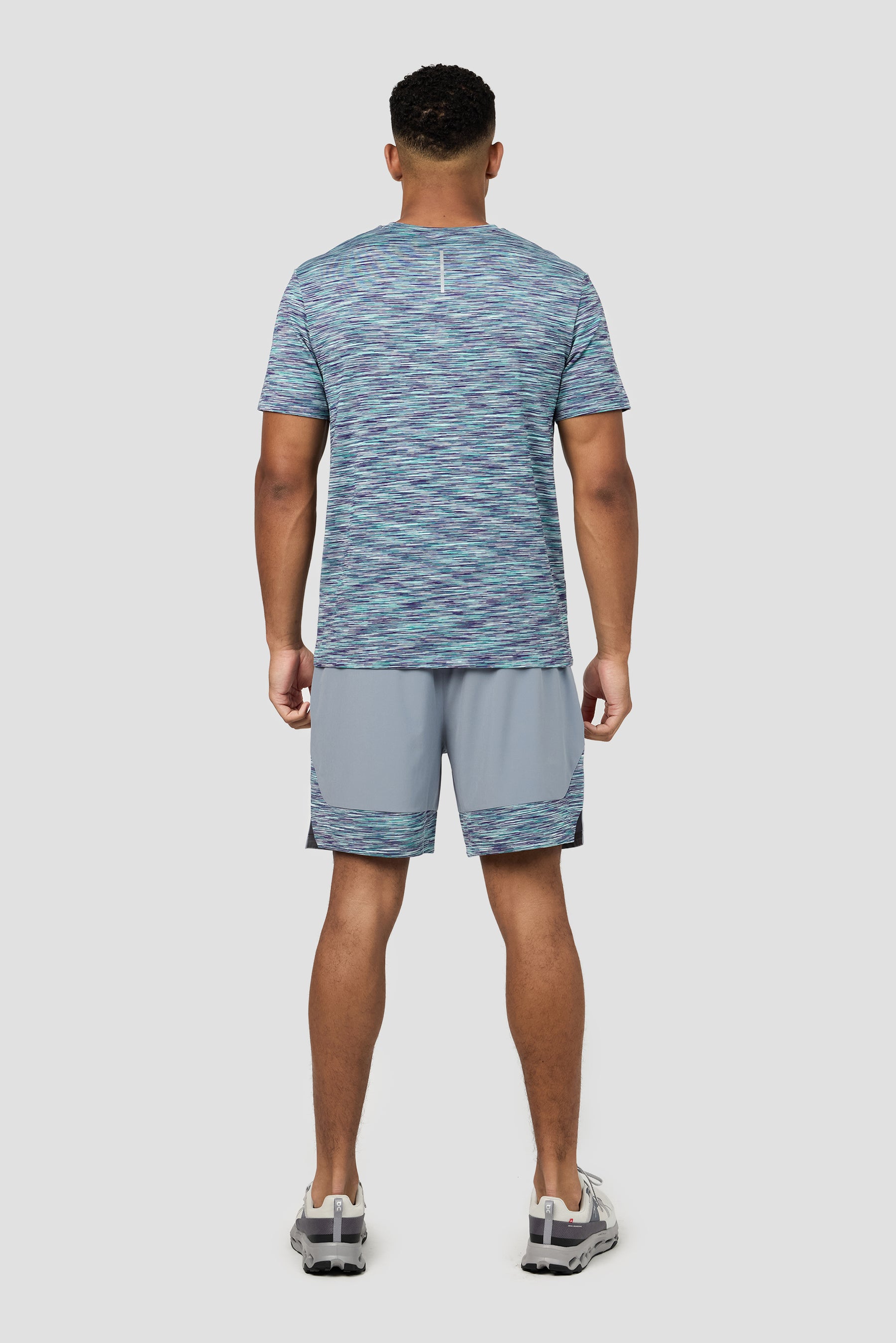 Trail T-Shirt - Grey/Green/Purple