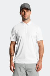 Golf Polo - White/Light Smoke Grey