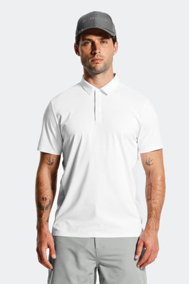 Golf Polo - White/Light Smoke Grey