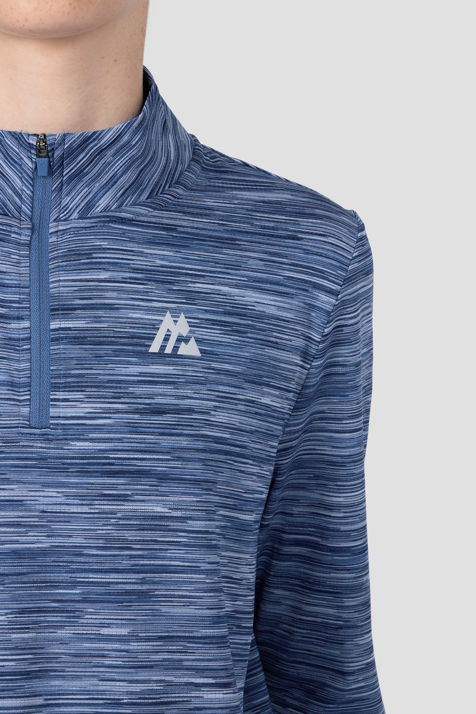 Boys Trail 2.0 1/4 Zip - Navy/Charcoal Blue Multi