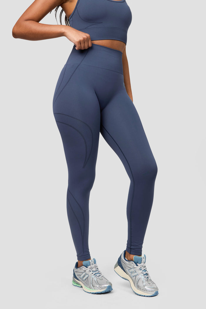 Evolve Seamless Legging - Greyed Indigo 