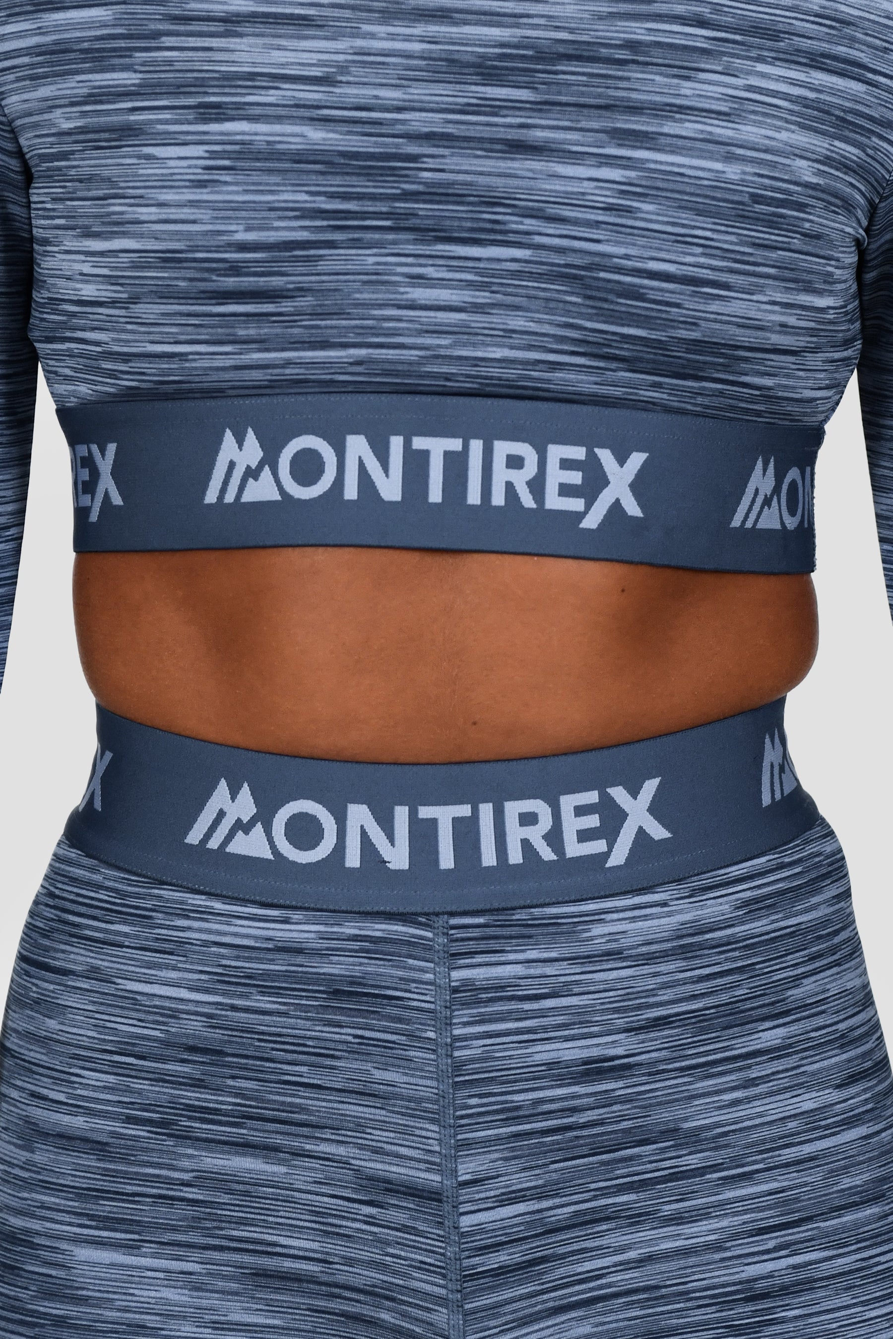 Icon Lite Long Sleeve Crop Top - Deep Indigo/Province/Greyed Indigo