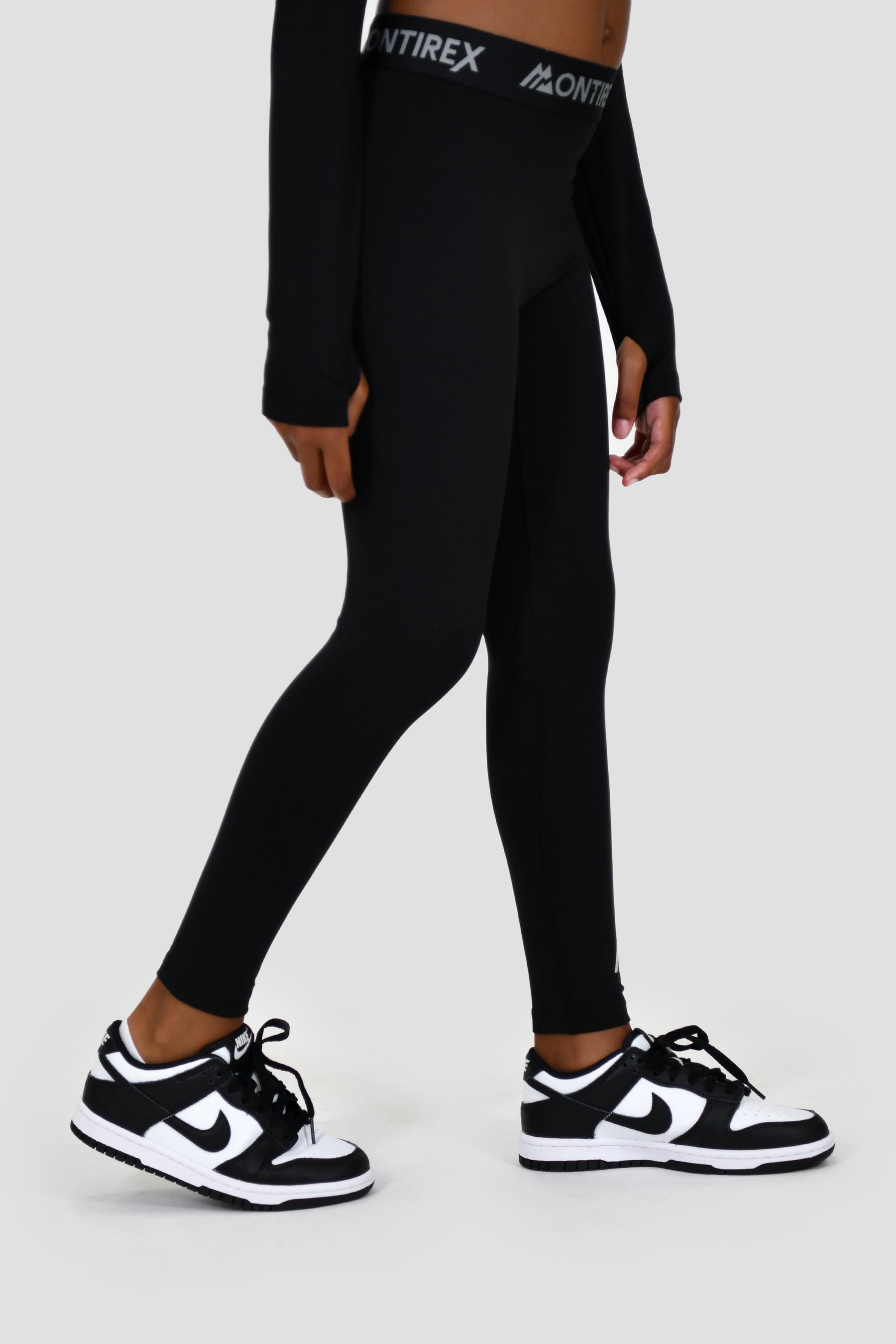 Girls Icon Full Length Legging - Black