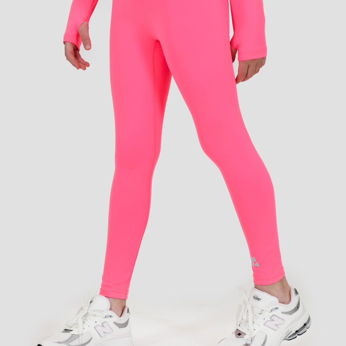 Girls Icon Full Length Legging Neon Pink