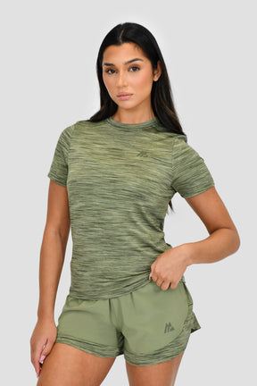 Women's Trail T-Shirt - Khaki Multi