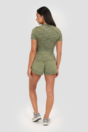 Women's Trail T-Shirt - Khaki Multi