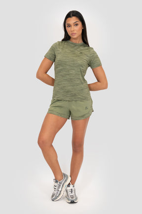 Women's Trail T-Shirt - Khaki Multi