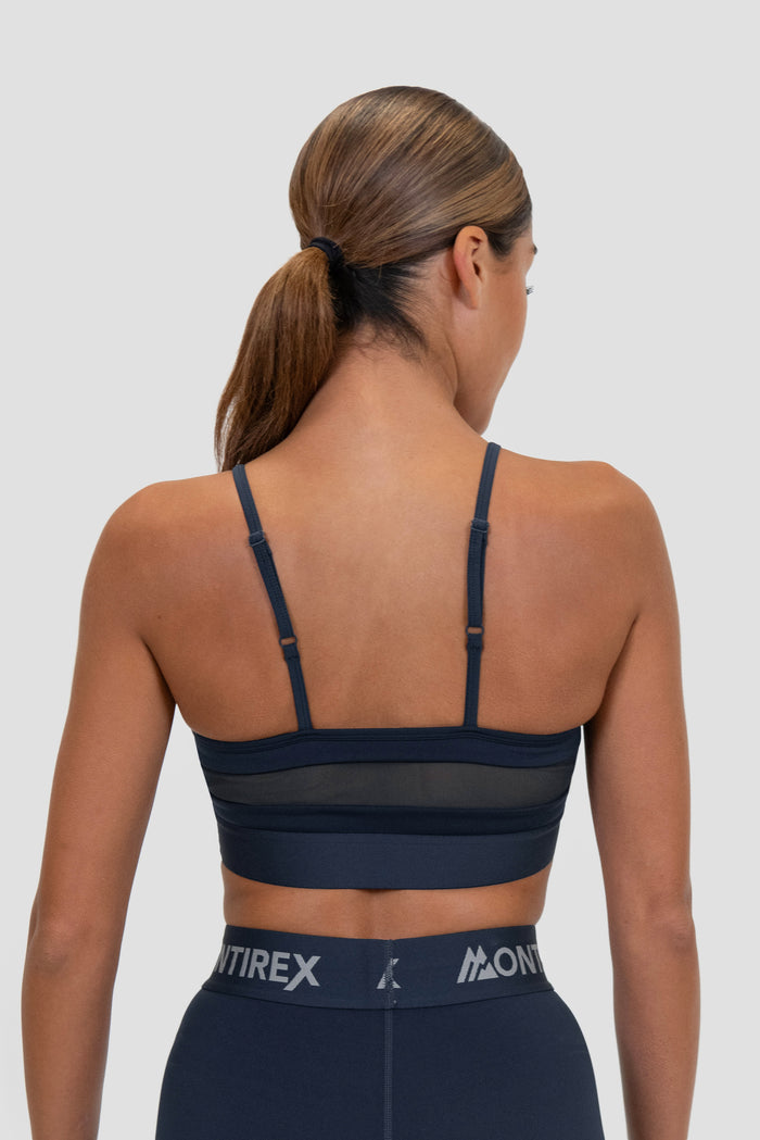 Women's Icon Strappy Bra - Midnight Blue