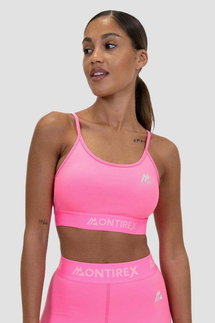 Women's Icon Strappy Bra - Fuchsia