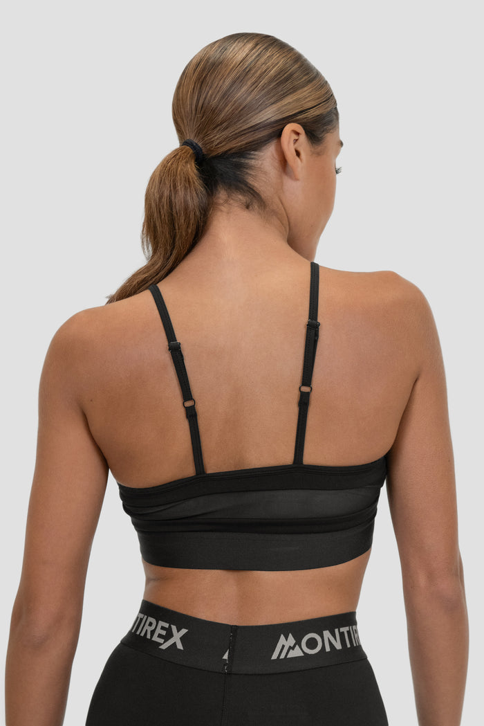 Women's Icon Strappy Bra - Black