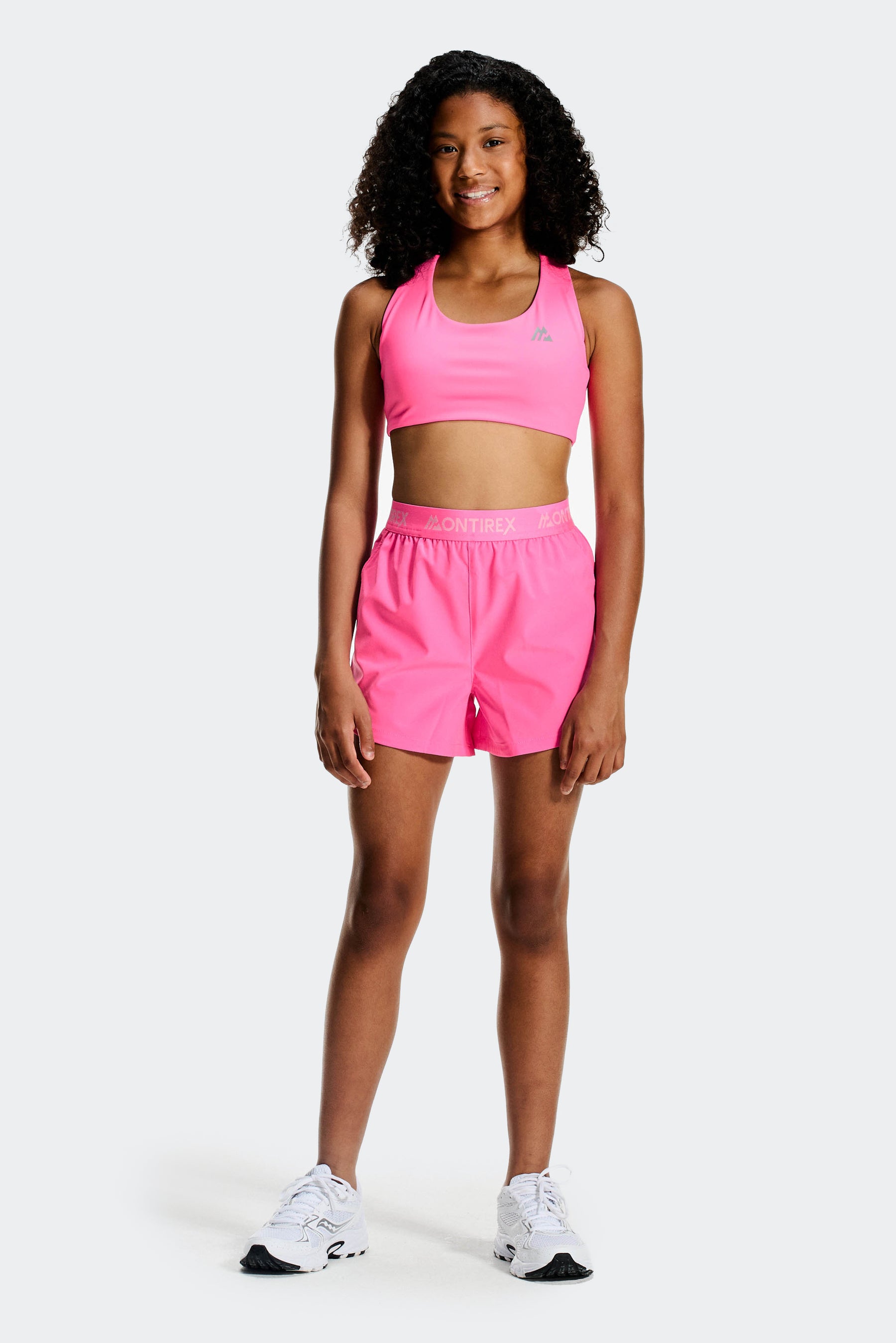Pantaloncino Icon Woven da bambina - Fucsia