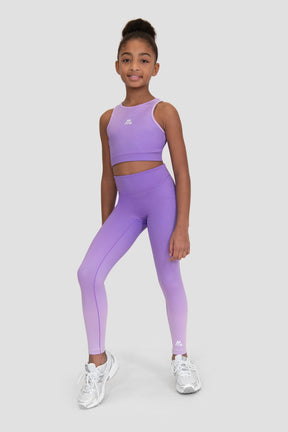 Girls Glow Legging - Parma/Royal Purple