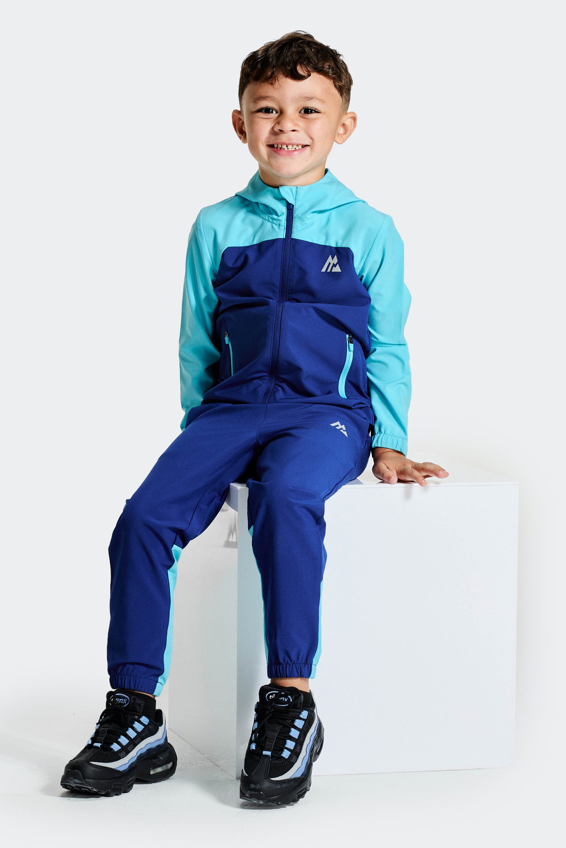 Infant Boy's Pacer Jacket/Pant Set - Marine Blue/Neon Sky