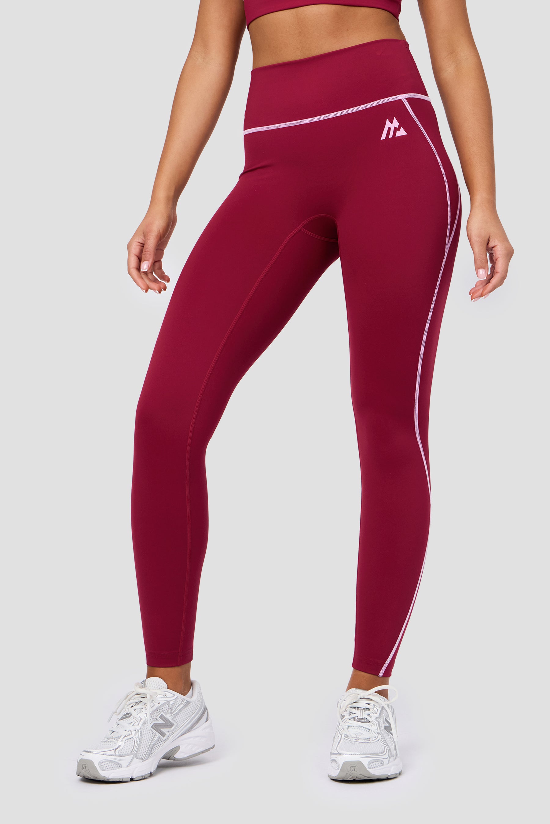 ACCOLADE LEGGING - DARK CRIMSON/ROSELLA