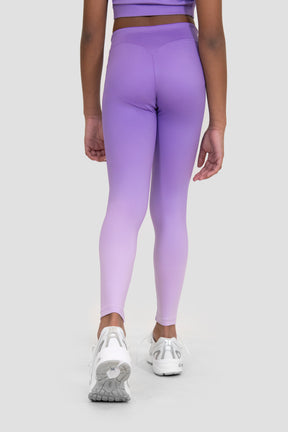 Girls Glow Legging - Parma/Royal Purple